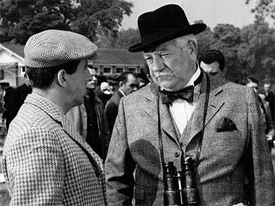 Jean Lefebvre et Jean Gabin dans Le Gentleman d'Epsom