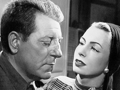 Jean Gabin et Elina Labourdette dans LA VIERGE DU RHIN