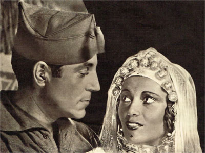 Jean Gabin et Annabella dans LA BANDERA réalisé par Julien Duvivier