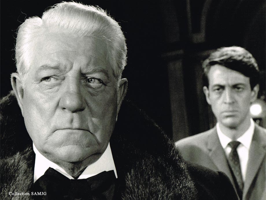 Jean Gabin et Claudio Brook dans DU RIFIFI À PANAME réalisé par Denys de la Patellière