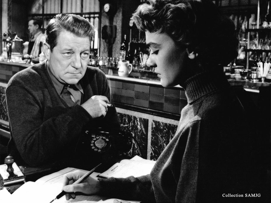 Jean Gabin et Danièle Delorme dans VOICI LE TEMPS DES ASSASSINS réalisé par Julien Duvivier