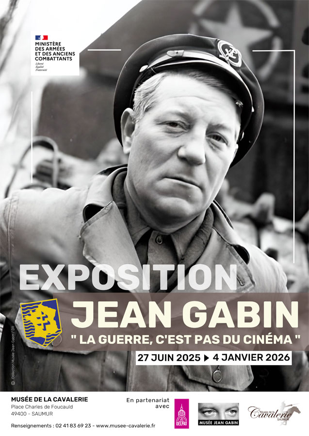Expo Jean Gabin, la guerre, c'est pas du cinéma à Saumur'