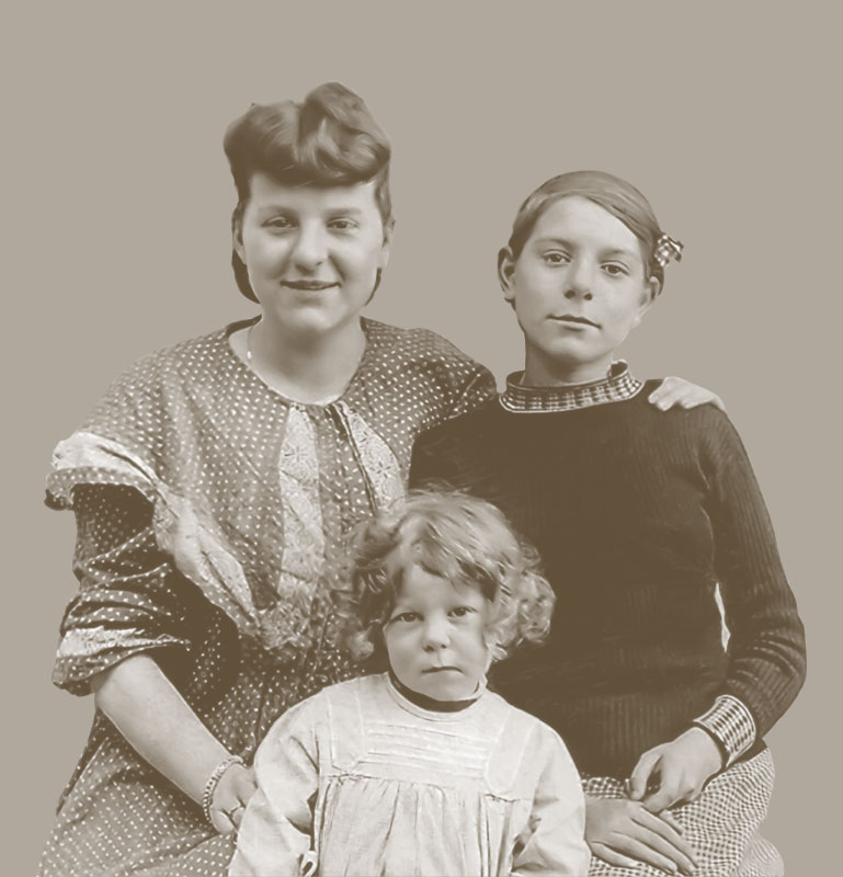 Hélène, Madeleine et Jean